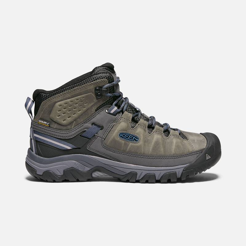 Keen Targhee III Mid Waterproof Wanderstiefel Herren DE-46593 Steel Grey/Captain's Blue - Keen Herre